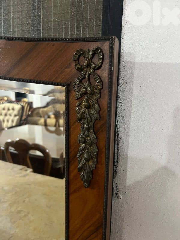 اوضة سفرة خشب زان مصرية مرصعة نحاس 12