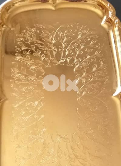 Golden 24k Plated Service Plate