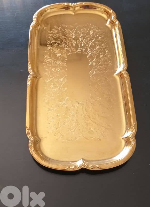 Golden 24k Plated Service Plate 1
