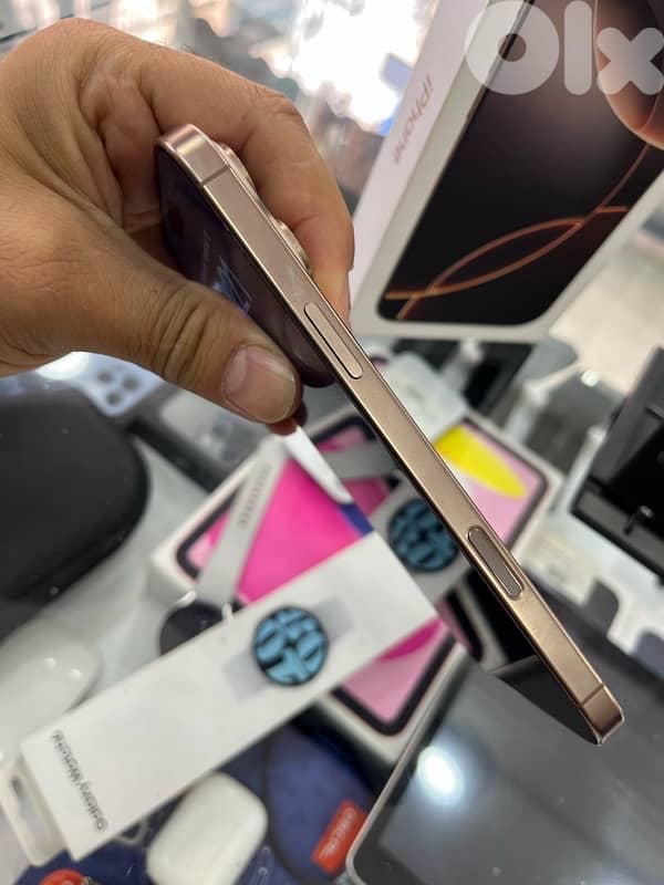 iphone 16 pro max 256gb desert titanium battery 100% apple warranty 5