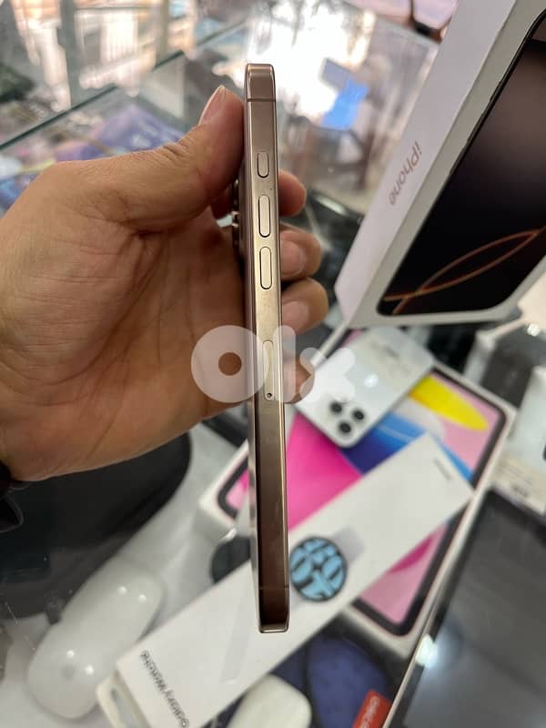 iphone 16 pro max 256gb desert titanium battery 100% apple warranty 7