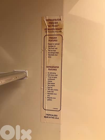 Kelvinator Fridge King size (Like new) Made In USA