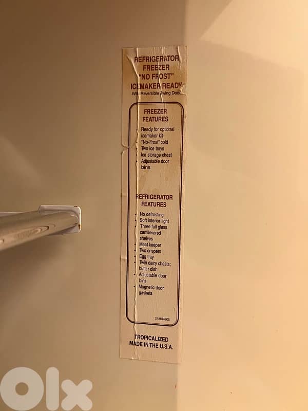 Kelvinator Fridge King size (Like new) Made In USA 0