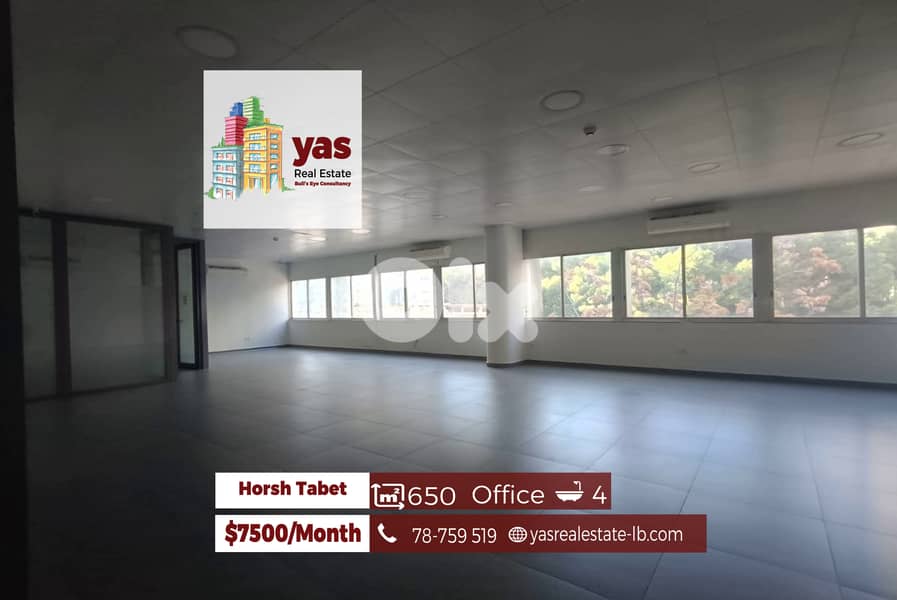 Horsh Tabet 650m2 | Luxury Office | Prime Area | Rent | AA | 0