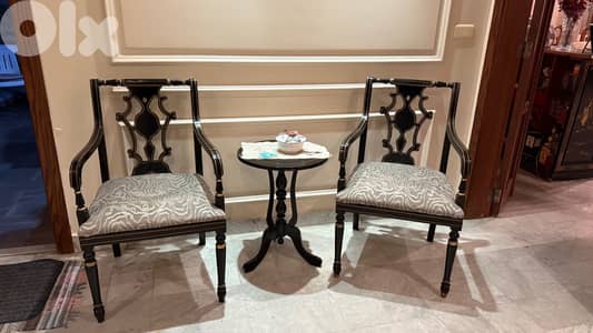 Chairs and Side Table