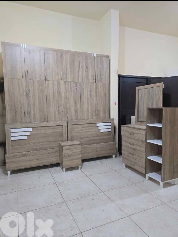 اوضة نوم شغل توصاية تفصيل جديد طابقين ملبسة بالكامل 0