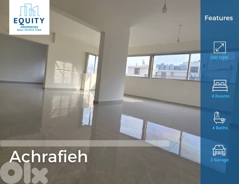 260 SQM Apartment For Sale In Achrafieh Sioufy شقة للبيع #JZ227524 0