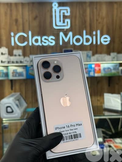iPhone 16 Promax 512 gb like new BH:93%
