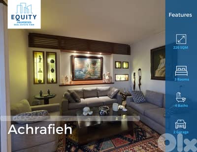 220 SQM Apartment For Sale In Achrafieh شقة للبيع #JZ227724