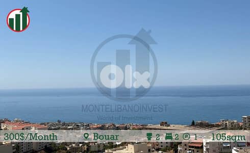 APARTMENT FOR RENT IN BOUAR WITH OPEN SEA VIEW!!!!