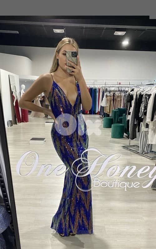 Sequin Long Dress  - Size XS 0