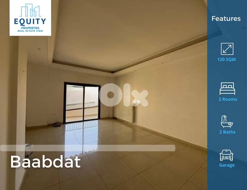 120 SQM Apartment For Sale In Baabdat شقة للبيع #JN2278142 0