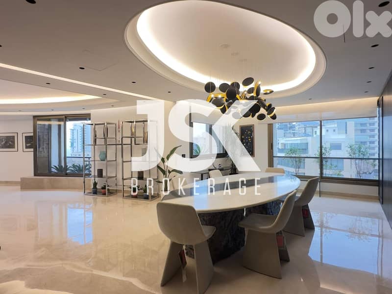 L19755 -Modern & Furnished Apartment with Sea View For Sale in Raouche 0