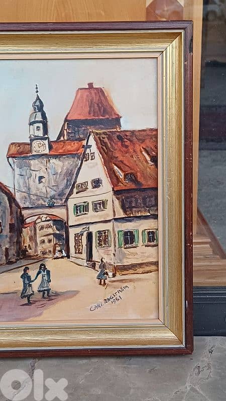 لوحة رسم زيتي اوروبية 3