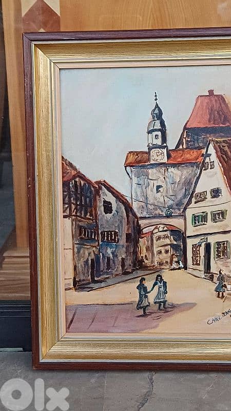 لوحة رسم زيتي اوروبية 4