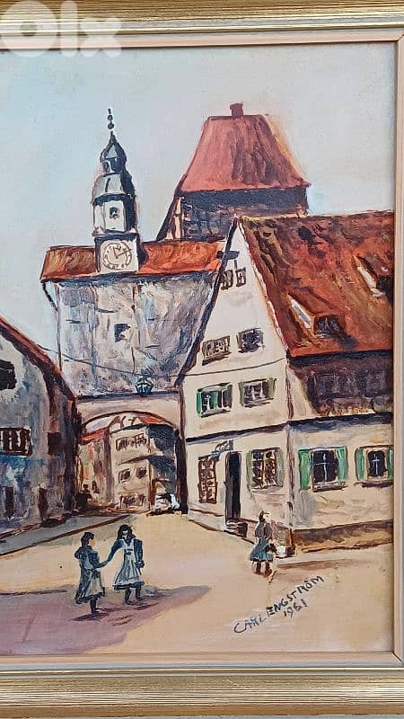 لوحة رسم زيتي اوروبية 5