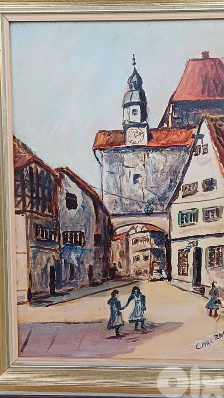 لوحة رسم زيتي اوروبية 6