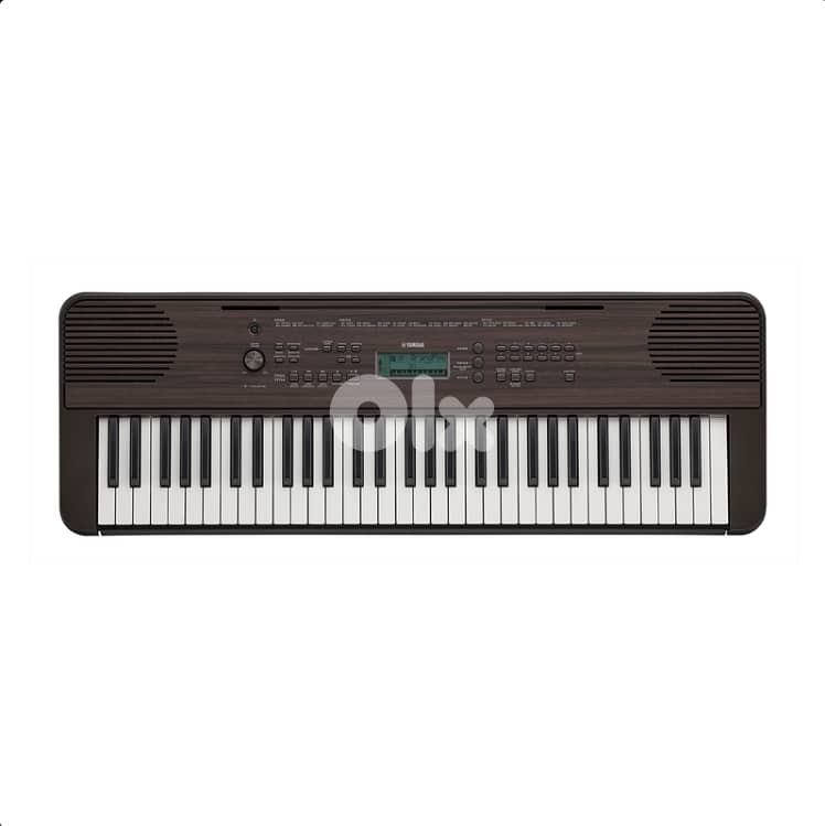 Yamaha PSR-E360DW 61-Key Portable Keyboard (Dark Walnut) 0