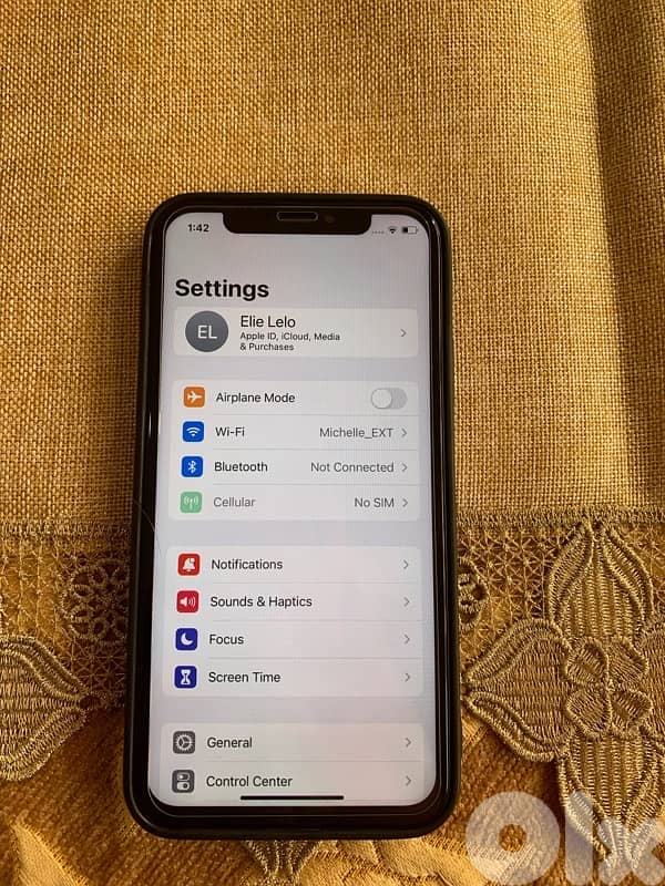 تلفون أيفون xs مغير شاشة بلا فيس أيدي مستعمل نضيف السعر 125$ 5