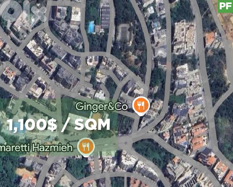 1,040 sqm plot of land located in Hazmieh, New Mar Takla REF#PF128811 0