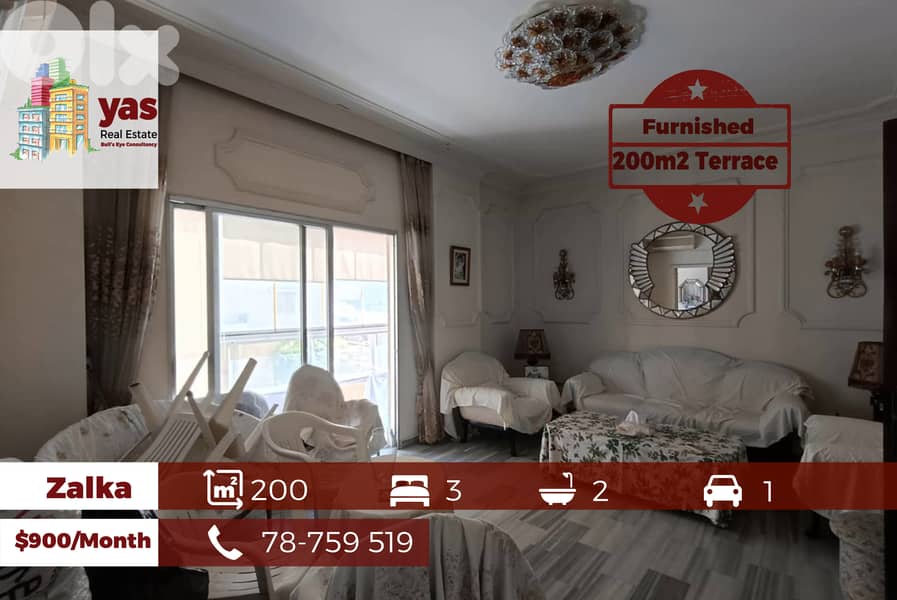 Zalka 200m2 | 200m2 Terrace | Furnished | Rent | Calm Street | AA/GA 0