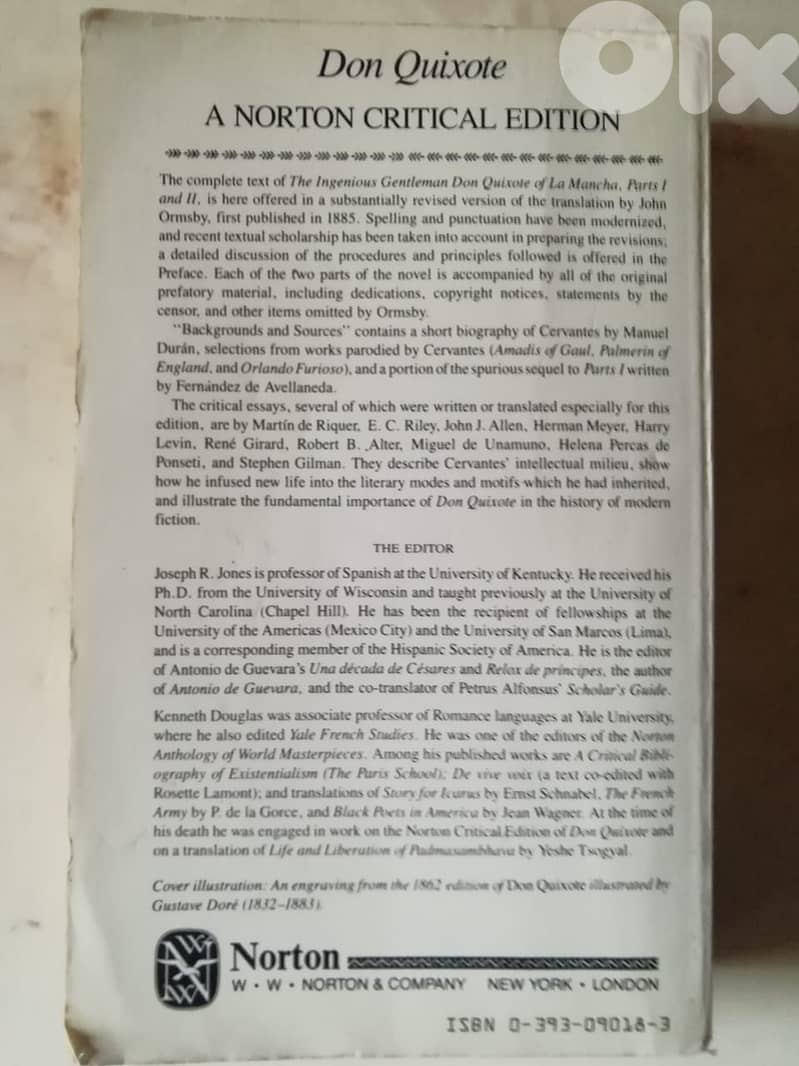 Don Quixote : The Ormsby Translation, Revised, Backgrounds and Sources 2