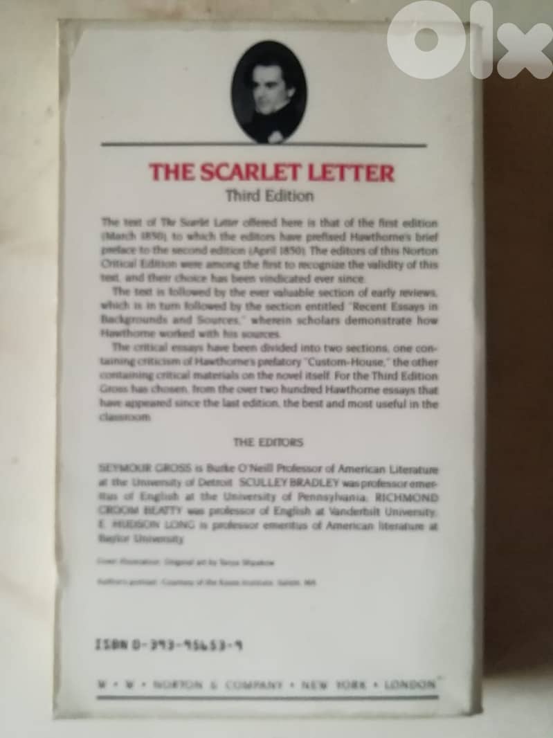 The Scarlet Letter: An Authoritative Text, Backgrounds and Sources 2