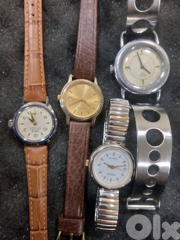 4 rare vintage Swiss watches (winding and Swiss quartz) 2