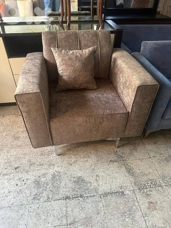 طقم كنبايات جديد خشب شوح اسفنج إكسترا 2