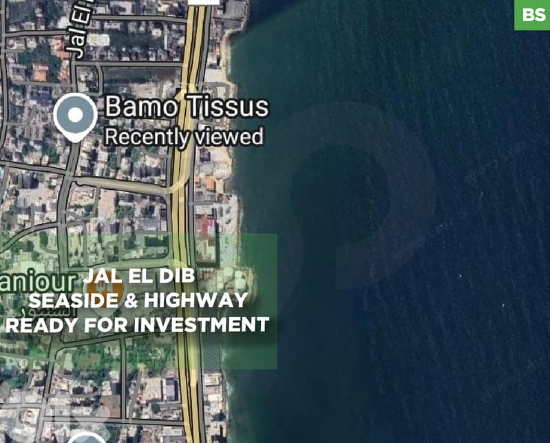 Land for Sale – Prime Seaside on Highway in Jal El Dib REF#BS120647 0