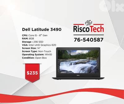 LAPTOP DELL LATITUDE 3490 - Core I5 - RAM 8GB - 256GB SSD - لابتوب