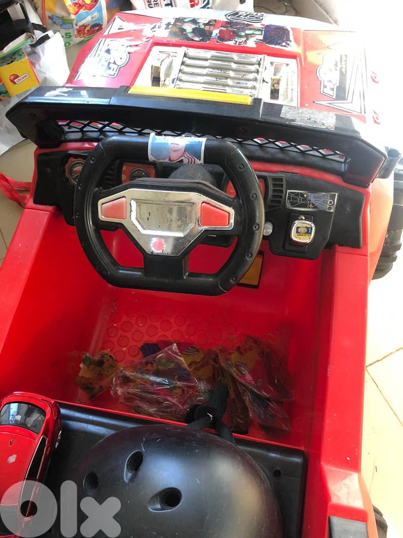 red electric toy car for kids 4