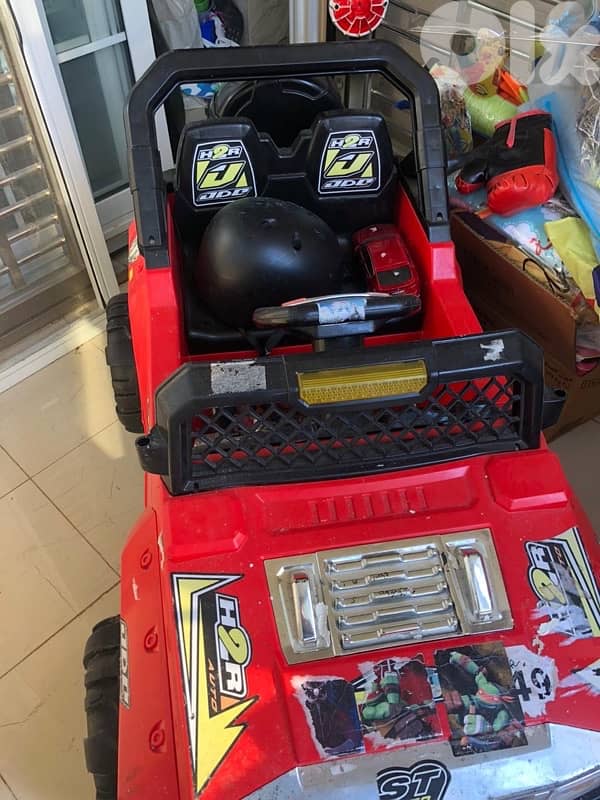 red electric toy car for kids 8