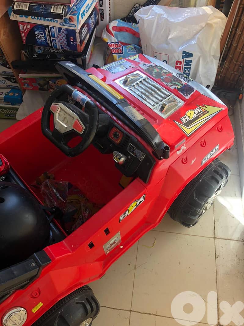 red electric toy car for kids 12