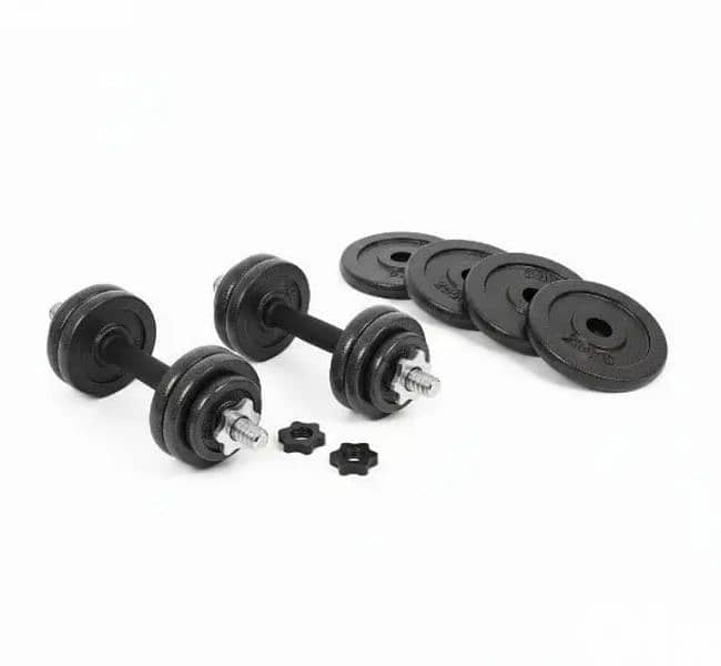 New Cast Iron Dumbbells Set 20kg 1