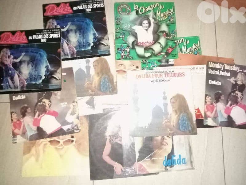 اسطوانات داليدا 33rpm-45rpm حوالي ١٣٠ اسطوانة 0