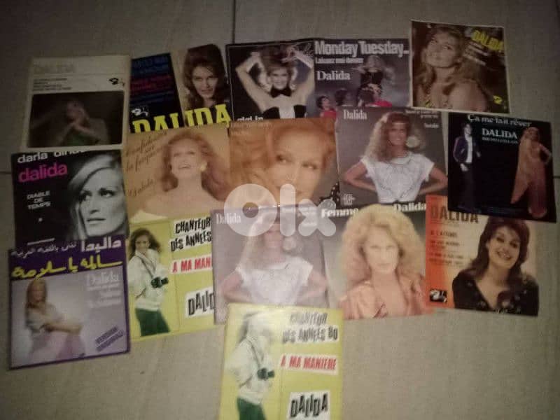 اسطوانات داليدا 33rpm-45rpm حوالي ١٣٠ اسطوانة 1