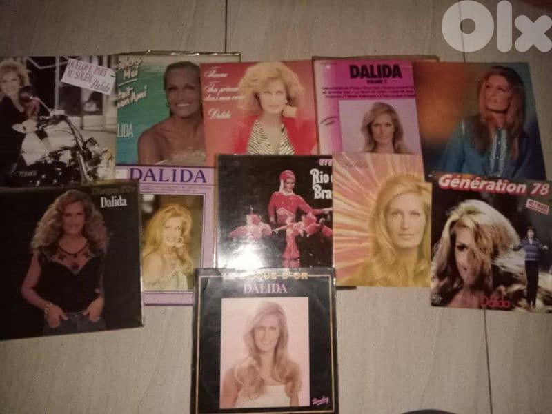 اسطوانات داليدا 33rpm-45rpm حوالي ١٣٠ اسطوانة 2