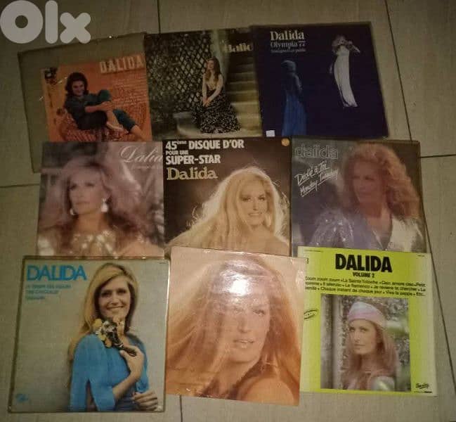 اسطوانات داليدا 33rpm-45rpm حوالي ١٣٠ اسطوانة 5