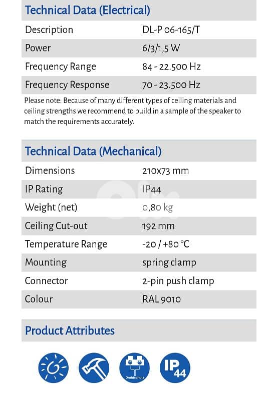 Ic audio Ceiling Speaker × 8 , made in germany 4