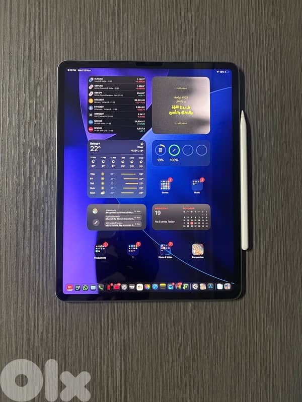 iPad Pro 12.9” M2 – 512GB + Apple Pencil 2 + case + original charger 4