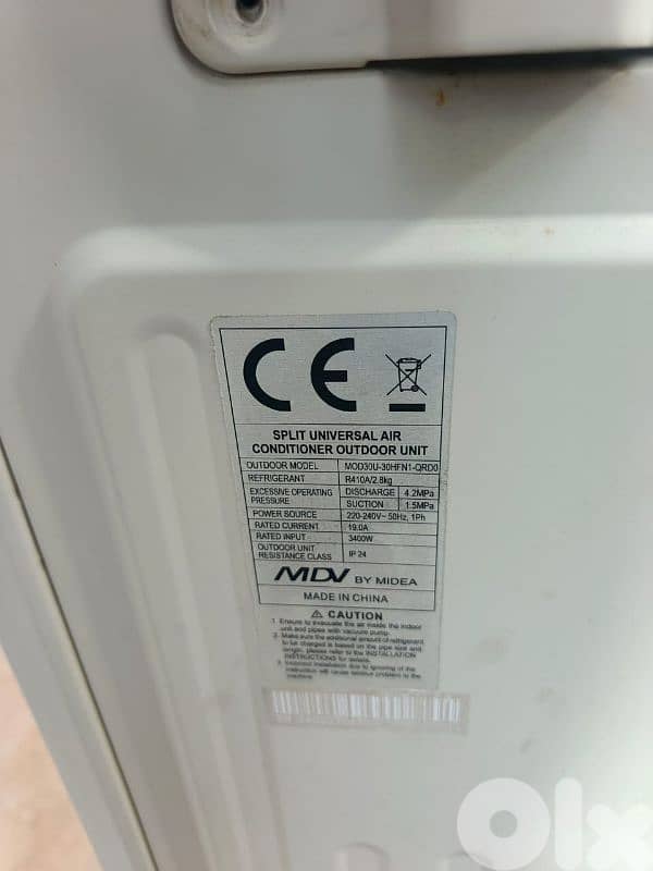 Ac inverter mdv 30000 Btu kter ndef 3