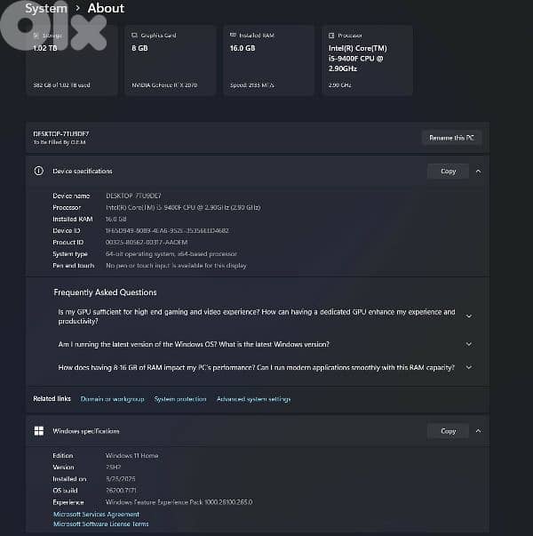 Pc (computer for sale) 1