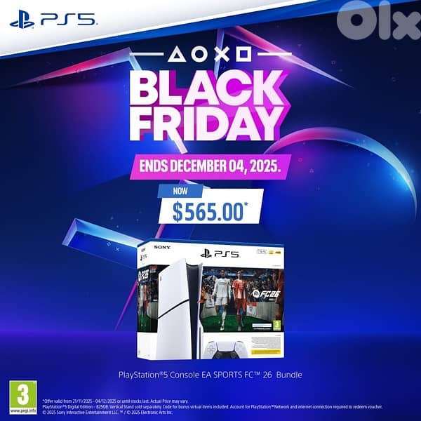 Black Friday PS5 slim disk edition + FC26 Offer 0