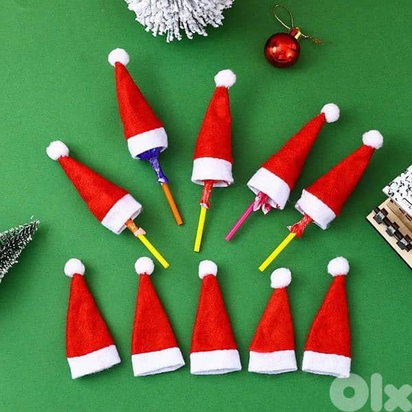 Mini christmas hat for decorations 2