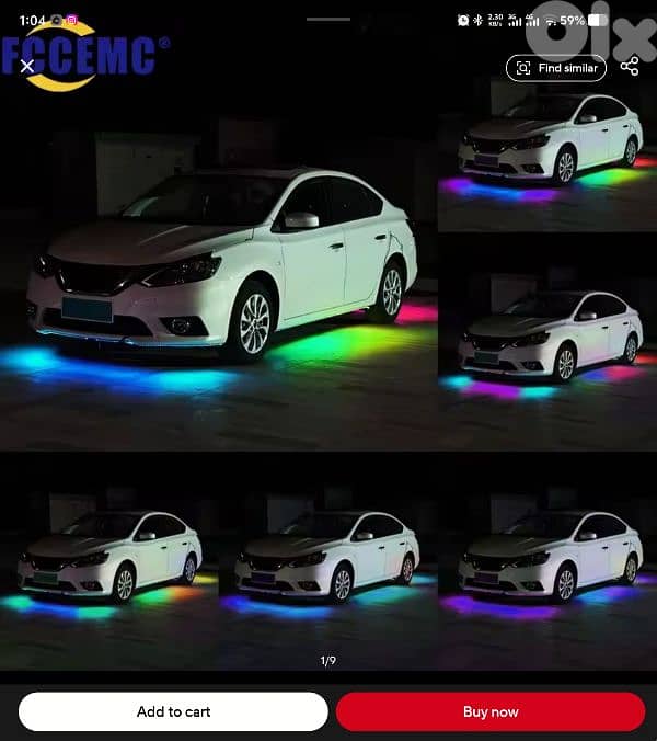 Neon  - waterproof - under car - easy installation 1