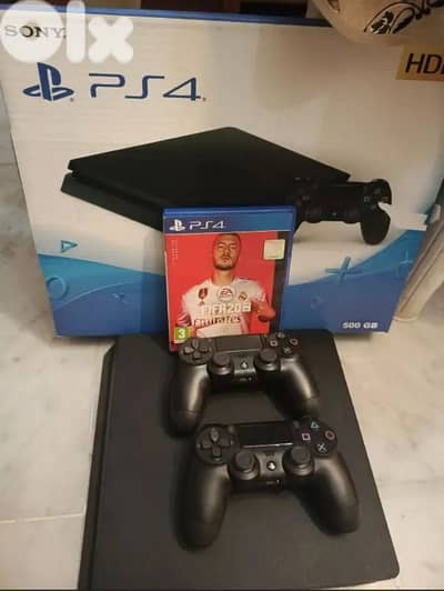 ps4 slim 500GB +3 games    (السعر قابل للتفاوض)