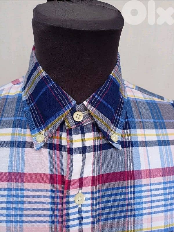 Ralph Lauren Custom Fit button-Up Check Long Sleeve shirt Mens S 3