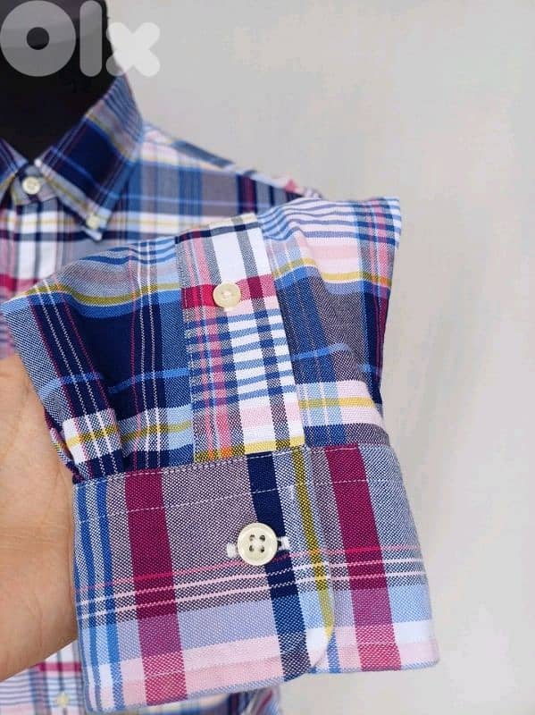 Ralph Lauren Custom Fit button-Up Check Long Sleeve shirt Mens S 4