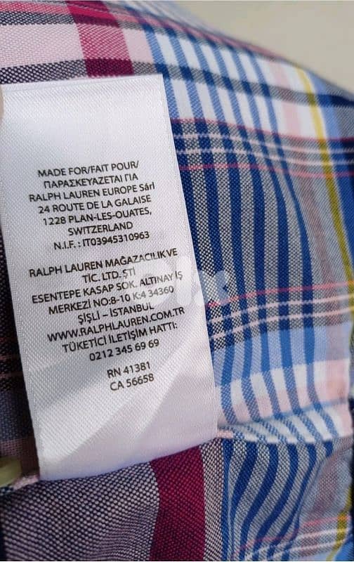 Ralph Lauren Custom Fit button-Up Check Long Sleeve shirt Mens S 9
